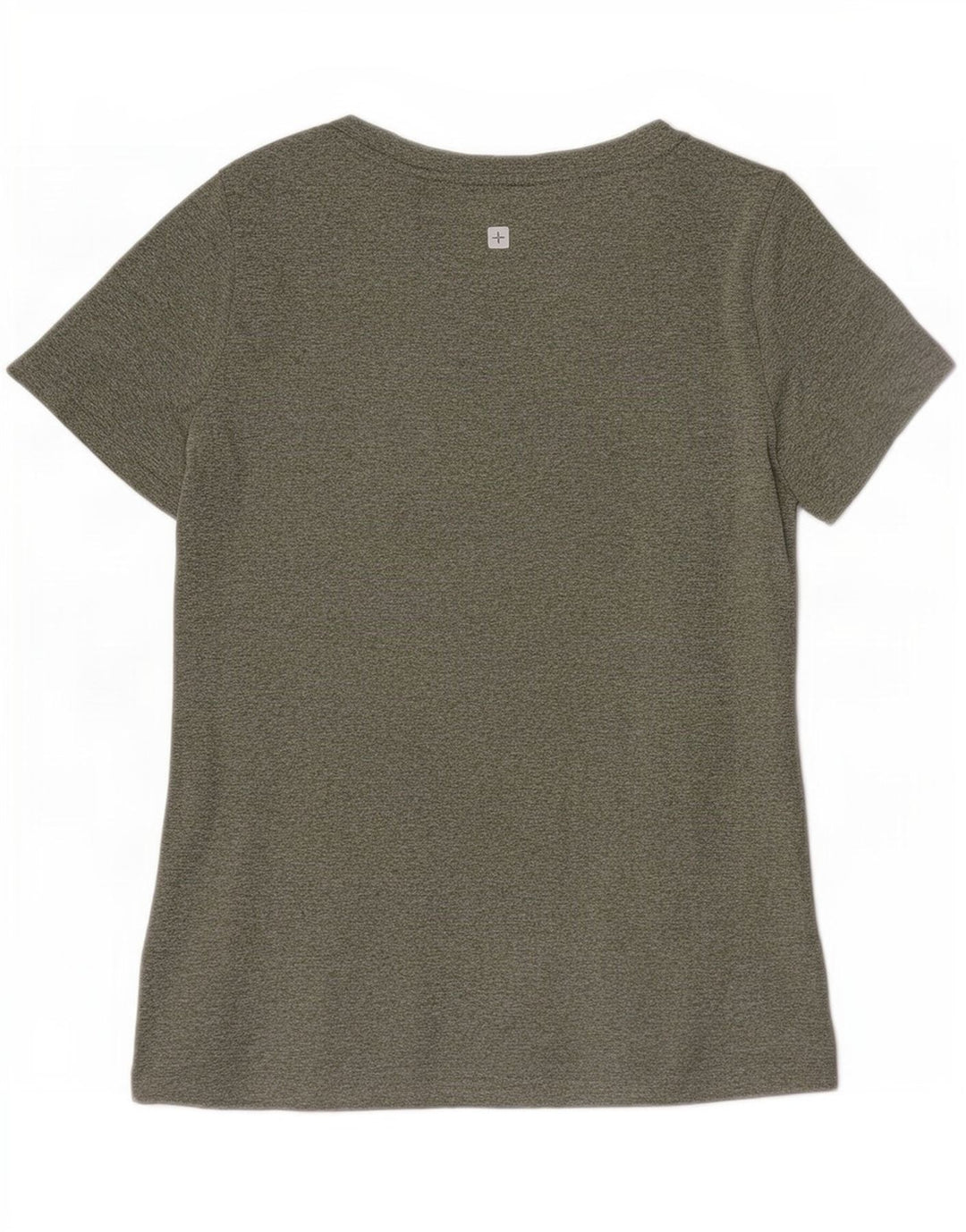 Mountain Warehouse Womens T-Shirt Top UK 10 Small Green Flecked Polyester