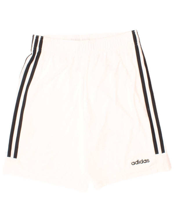 Adidas Boys Sport Shorts 13-14 Years  White Polyester Sports