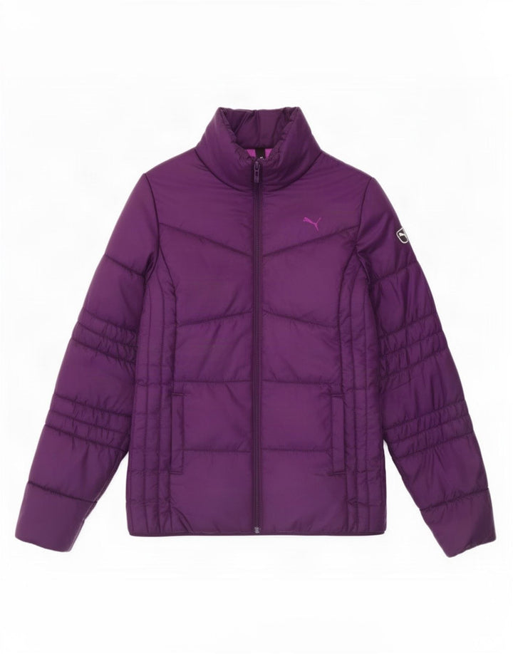 Puma Γυναικείο μπουφάν UK 14 Large Purple Polyester