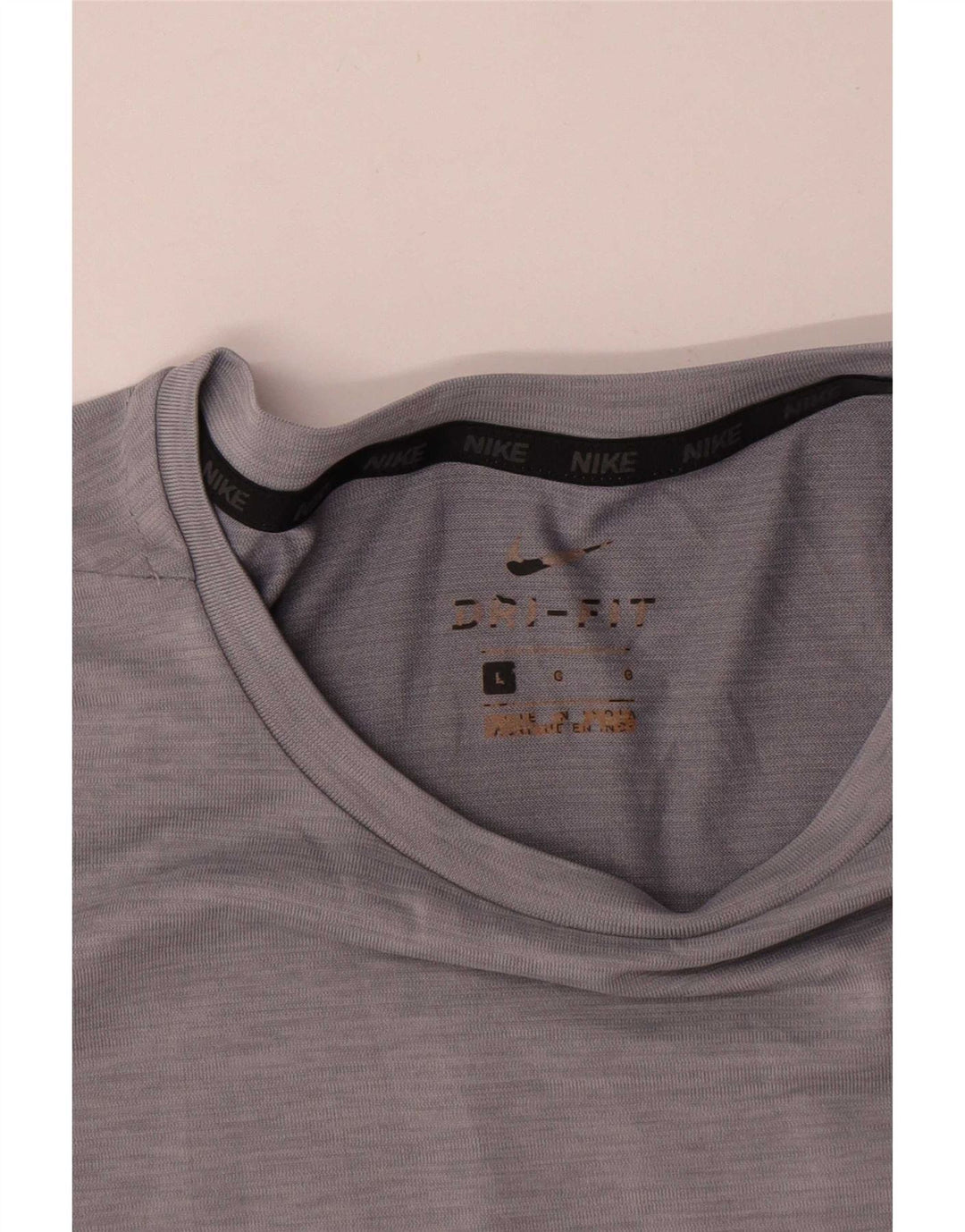 Nike Dri Fit majica kratkih rukava, veliki sivi poliester