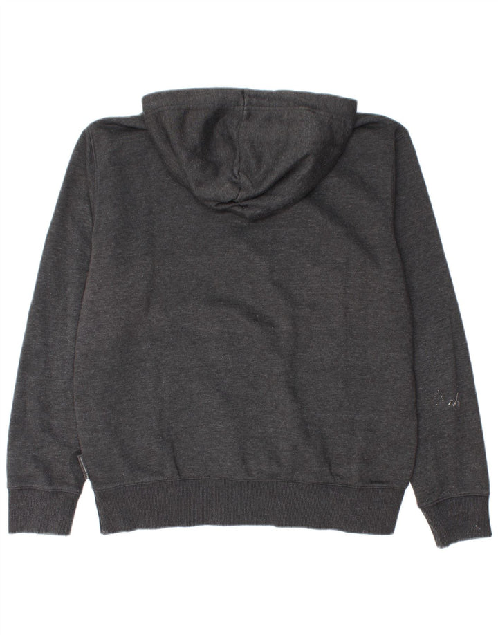 French Connection Pull à Capuche Homme Gris Moyen Coton
