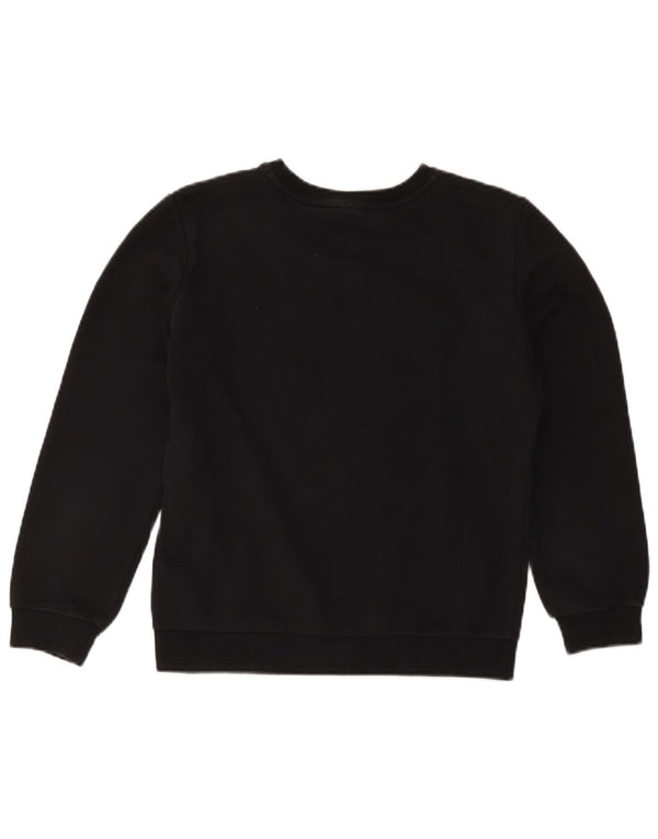 Puma Jungen Grafik-Sweatshirt-Pullover 13–14 Jahre, schwarze Baumwolle
