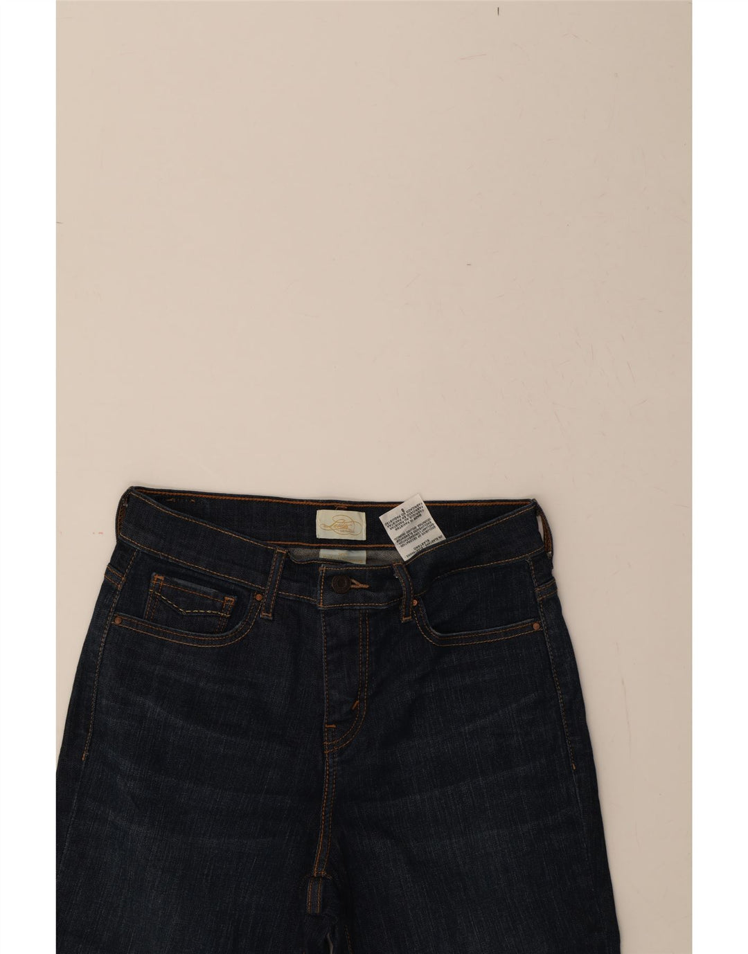 LEVI'S Womens 512 Slimming Capri Jeans US 8 Medium W27 L19 Blue Cotton Vintage Levi's and Second-Hand Levi's from Messina Hembry 