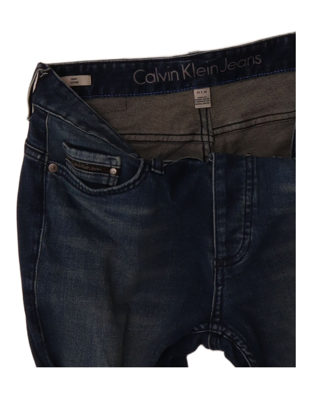 CALVIN KLEIN Womens Skinny Jeans W29 L30 Blue Vintage Calvin Klein and Second-Hand Calvin Klein from Messina Hembry 