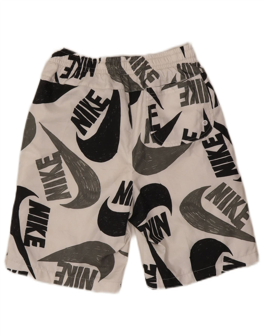 Nike Boys Graphic Sport Shorts 12-13 Years Large White Polyester