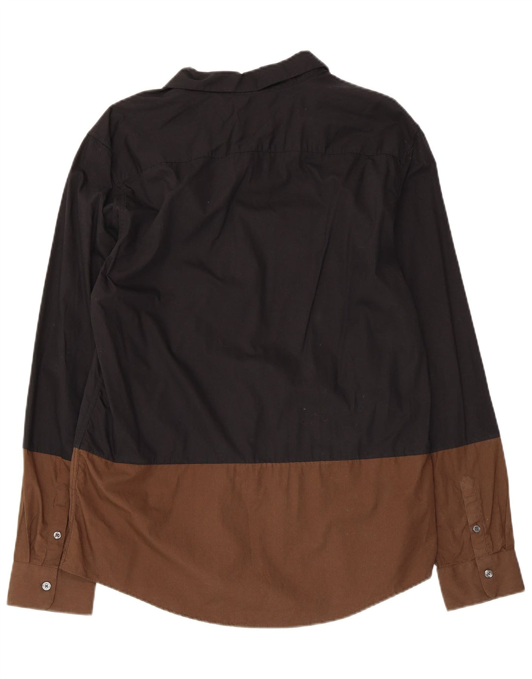 PAUL SMITH Camicia da uomo grande in cotone color block nero