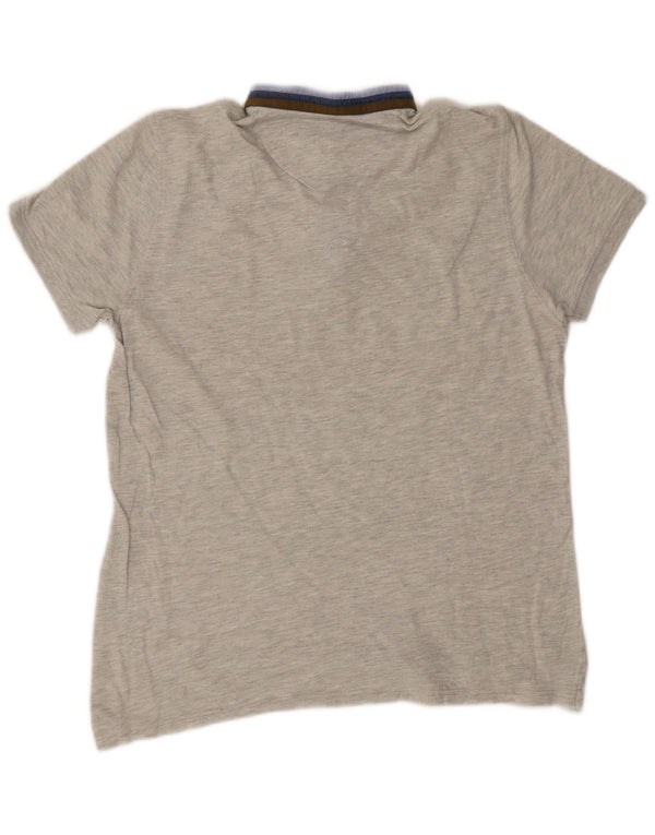 Massimo Dutti Polo Homme Large Gris Rayé
