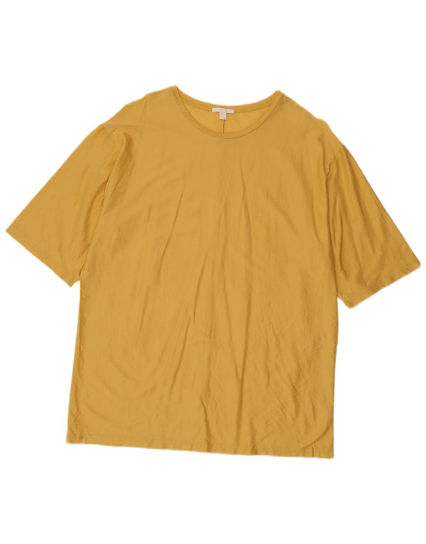 Cos T-Shirt Homme Haut Large Jaune Coton