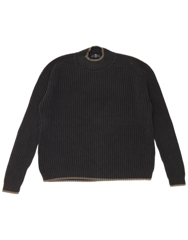 Marks & Spencer Mens Blue Harbour Crew Neck Jumper Sweater Large Navy