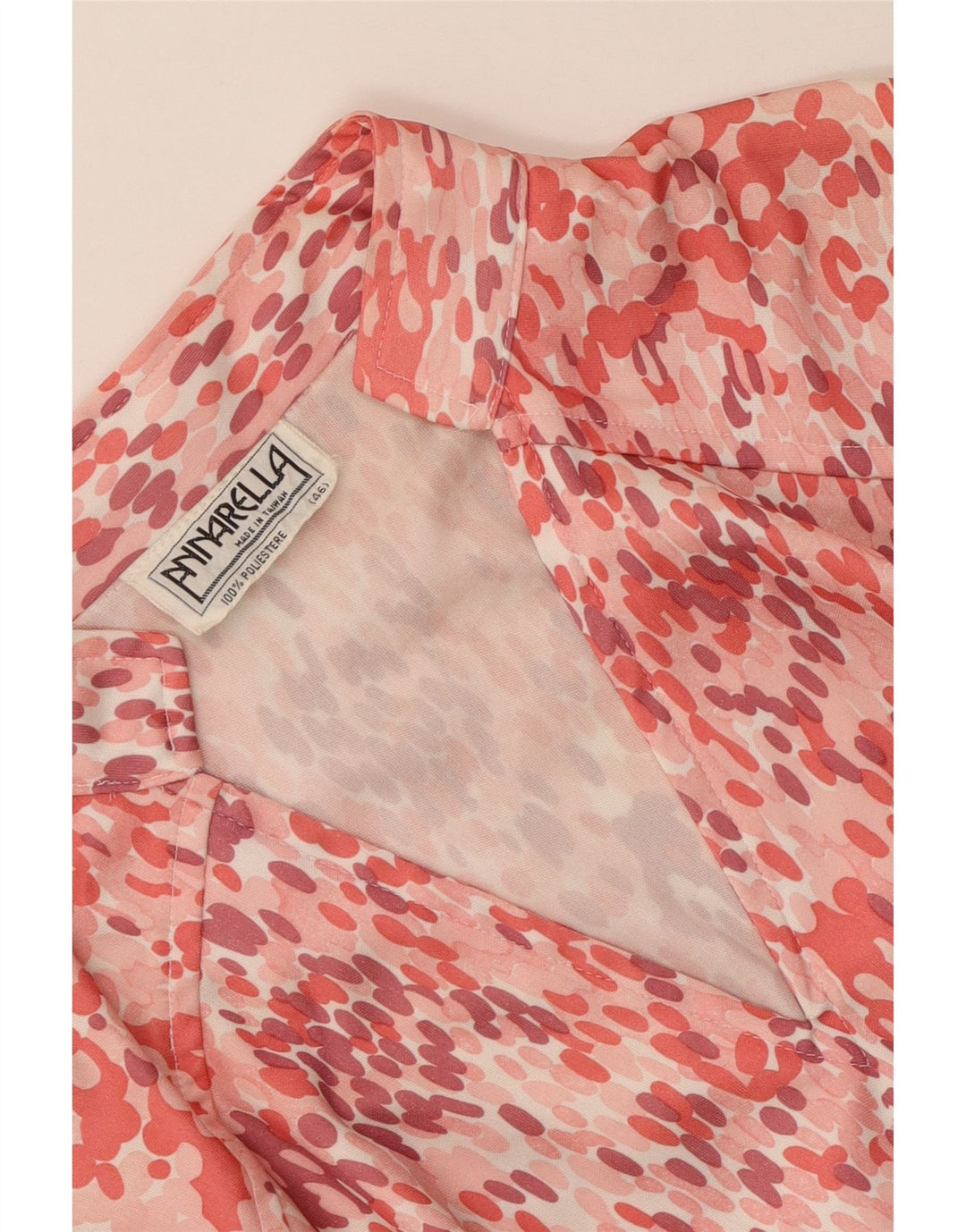 ANNARELLA Womens Long Sleeve A-Line Dress IT 46 Large Pink Spotted