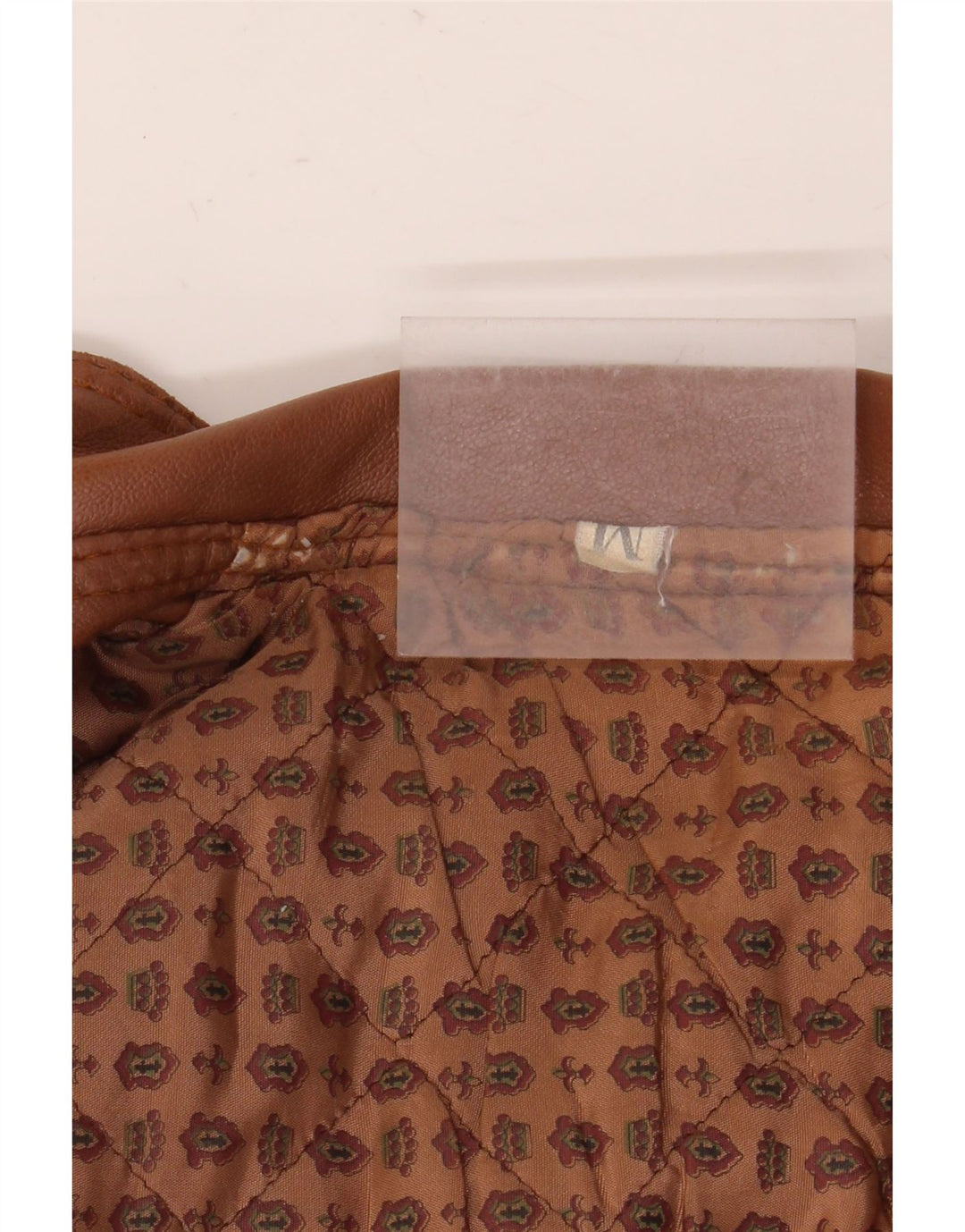 Jachetă de piele vintage pentru bărbați UK 38 maro mediu