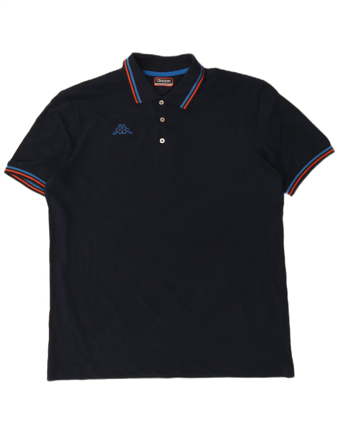 Kappa Mens Polo Shirt 2XL Black Cotton