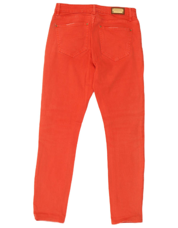 Zara Damen Skinny Jeans EU 38 Small W28 L26 Orange Baumwolle