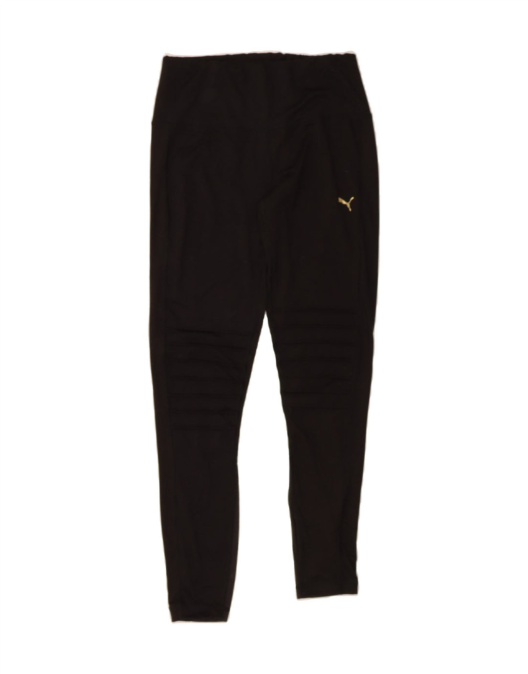 PUMA Womens Leggings UK 14 Large Black Polyester Vintage Puma and Second-Hand Puma from Messina Hembry 