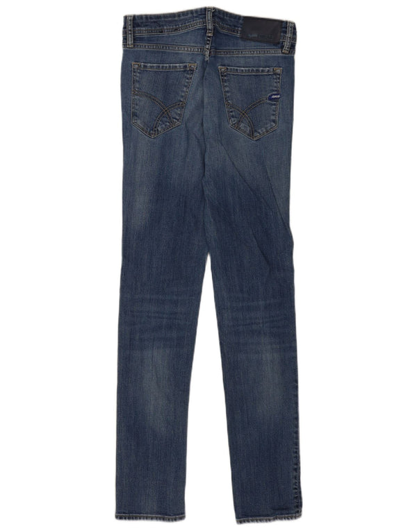 Gas Womens Skinny Jeans W28 L32 Azul Algodão