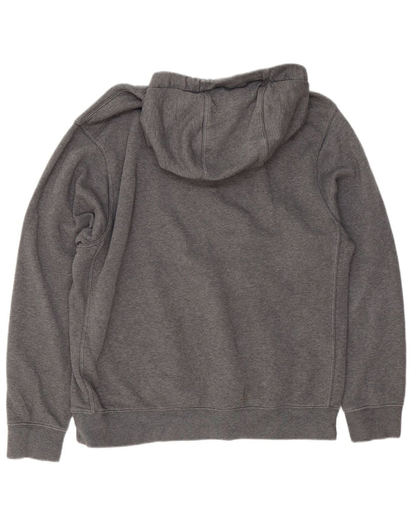 Nike Mens Hoodie Jumper Medium Grey Flecked Cotton