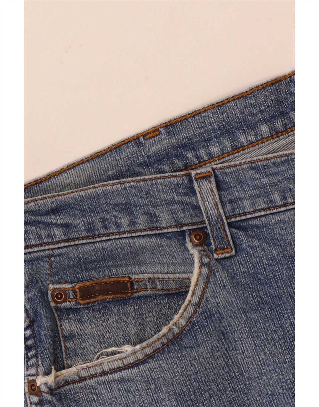 Wrangler Mens Texas Stretch Straight Jeans W36 L30 Blue Cotton