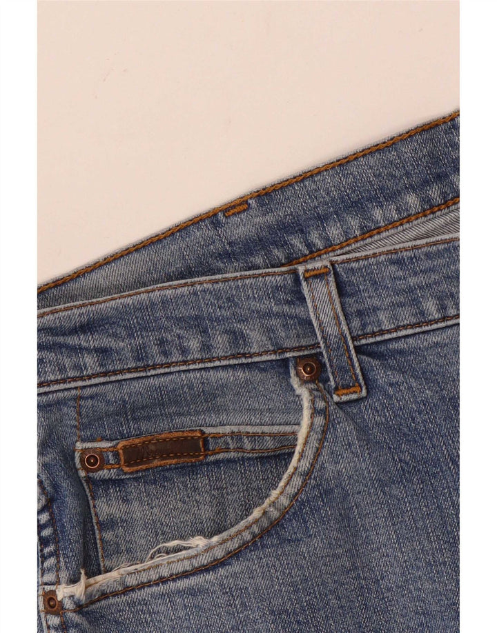 Wrangler Mens Texas Stretch Straight Jeans W36 L30 Blue Cotton