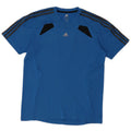 Adidas Mens Climacool T-Shirt Top Medium Blue Colourblock Polyester