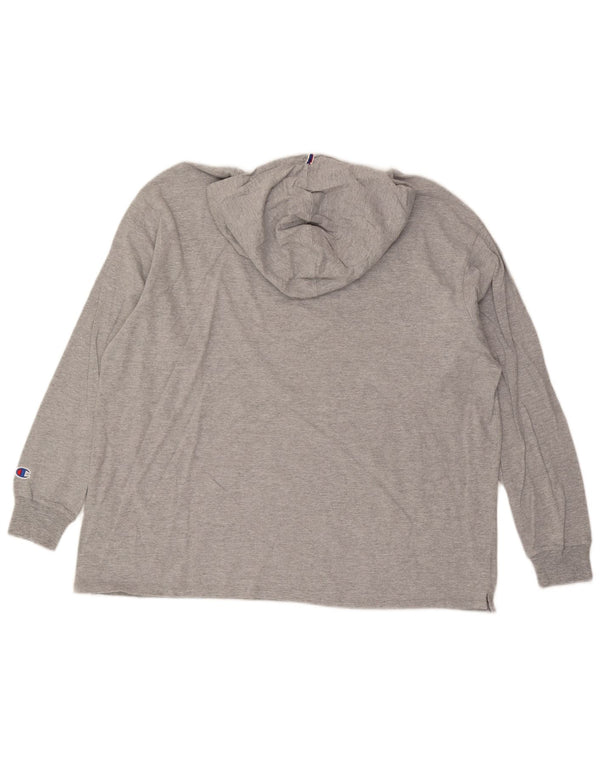 Jumper com capuz gráfico feminino Champion UK 18 XL cinza manchado