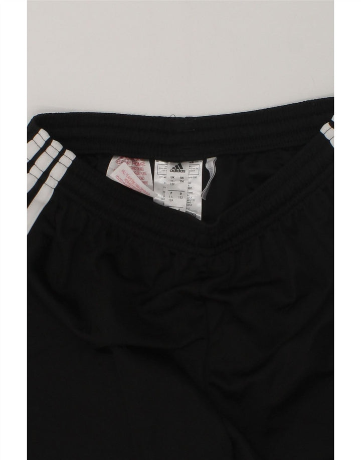ADIDAS Boys Climalite Sport Shorts 11-12 Years Black Polyester | Vintage Adidas | Thrift | Second-Hand Adidas | Used Clothing | Messina Hembry 