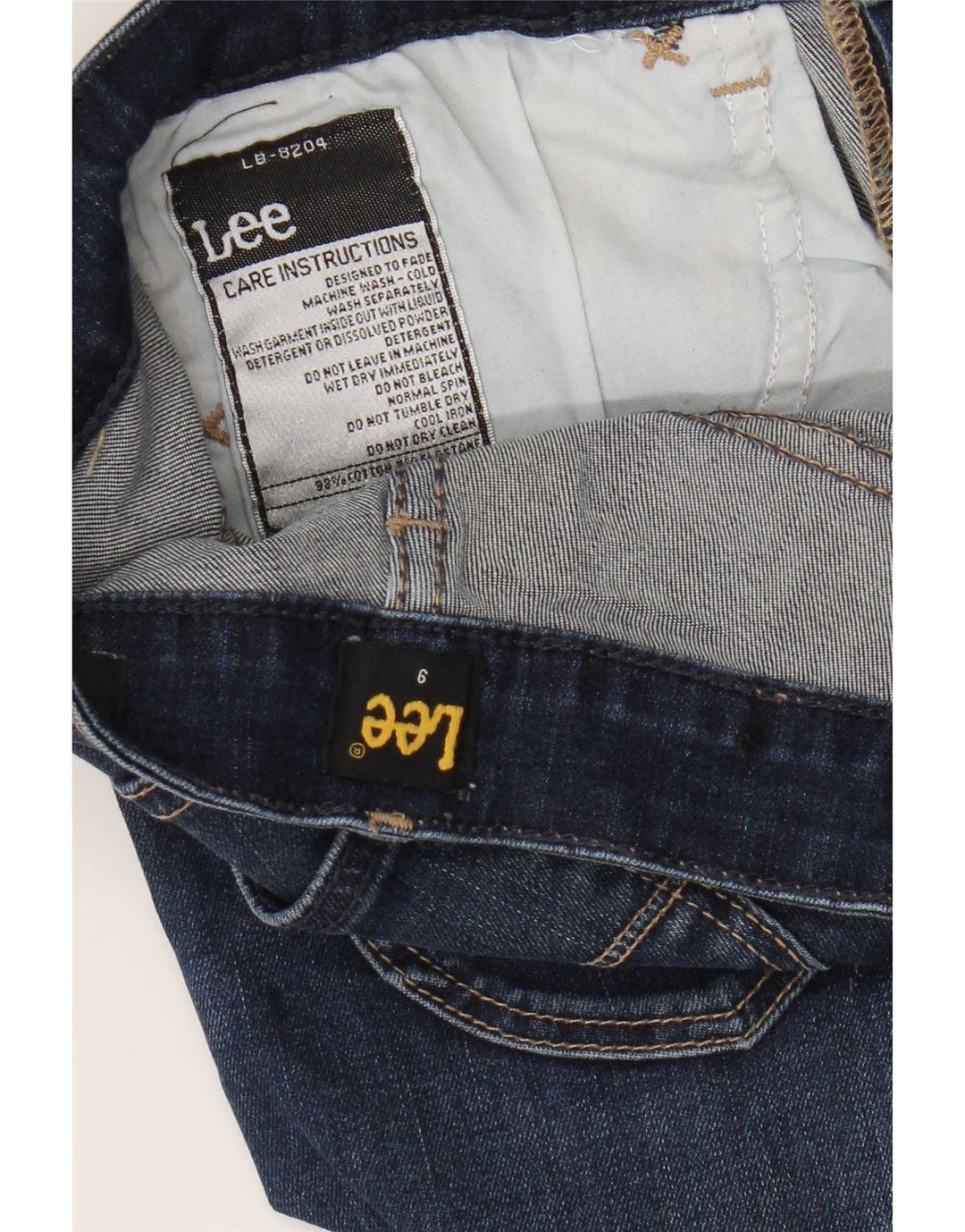 Женские джинсы Lee Bootcut США 9, средние W28 L27, синие, хлопок