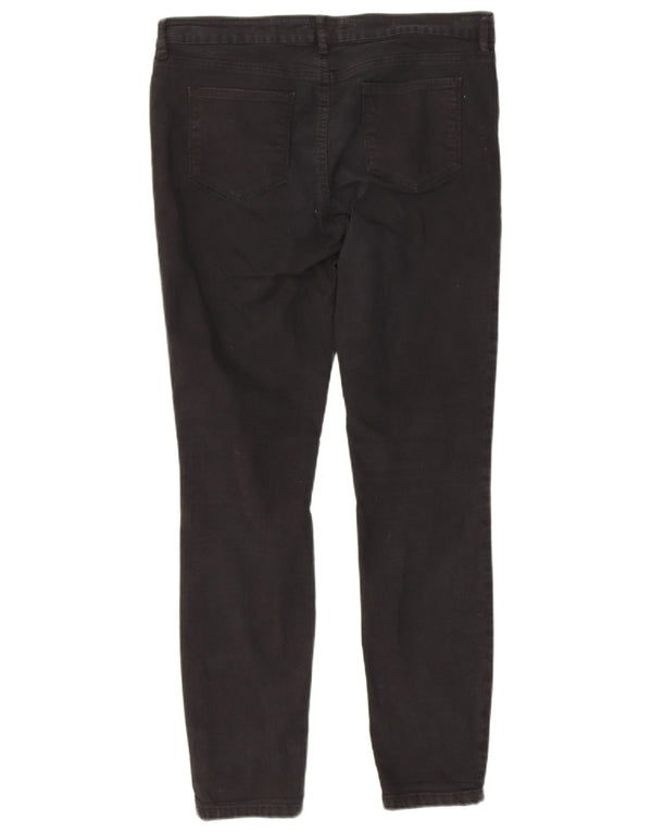 Fat Face Γυναικείο Skinny Jeans UK 14 Large W34 L28 Μαύρο βαμβακερό