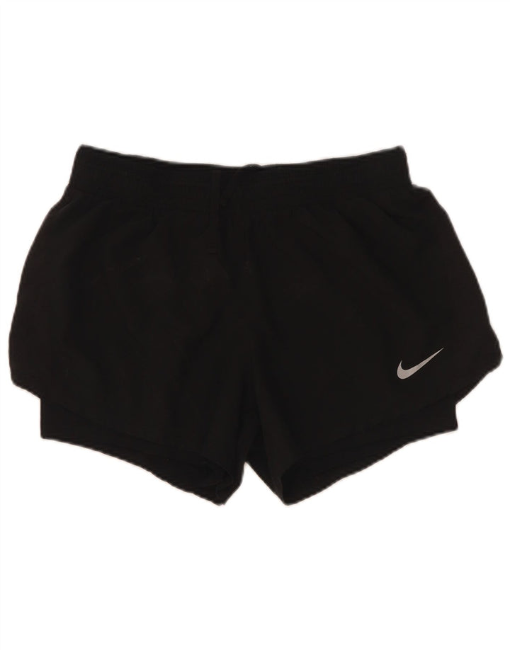 Pantaloncini sportivi Nike da donna UK 12 medio nero poliestere