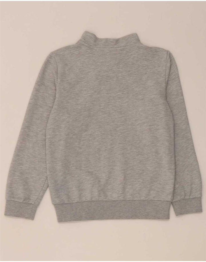 Puma Boys Zip Neck Sweatshirt Jumper 11-12 Years Grey Flecked