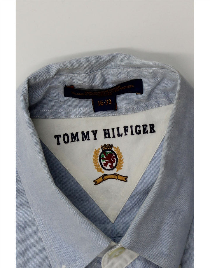 Tommy Hilfiger Herreskjorte str. 16 Large Blue Cotton
