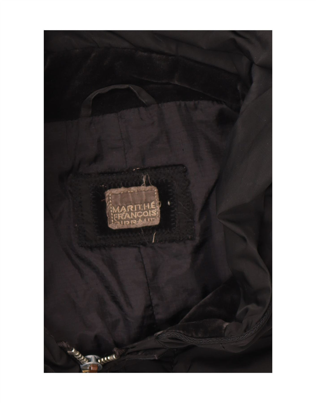 Marithe Francois Girbaud Dame Windbreaker Coat IT 46 Large Black