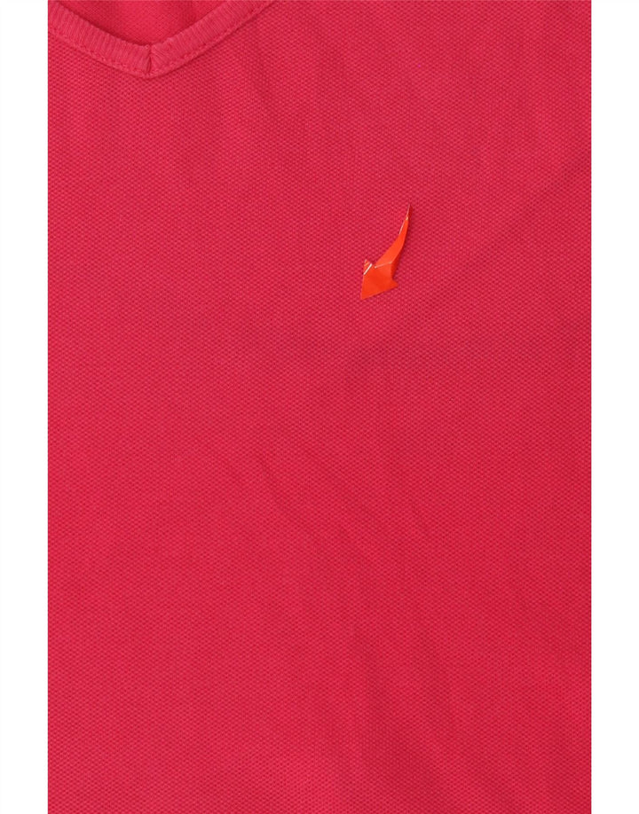 LACOSTE T-Shirt Femme Top Taille 44 Large Rouge