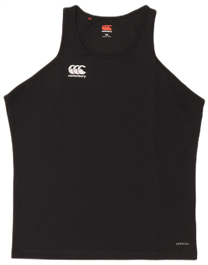 Мужской жилет Canterbury 2XL, черный полиэстер