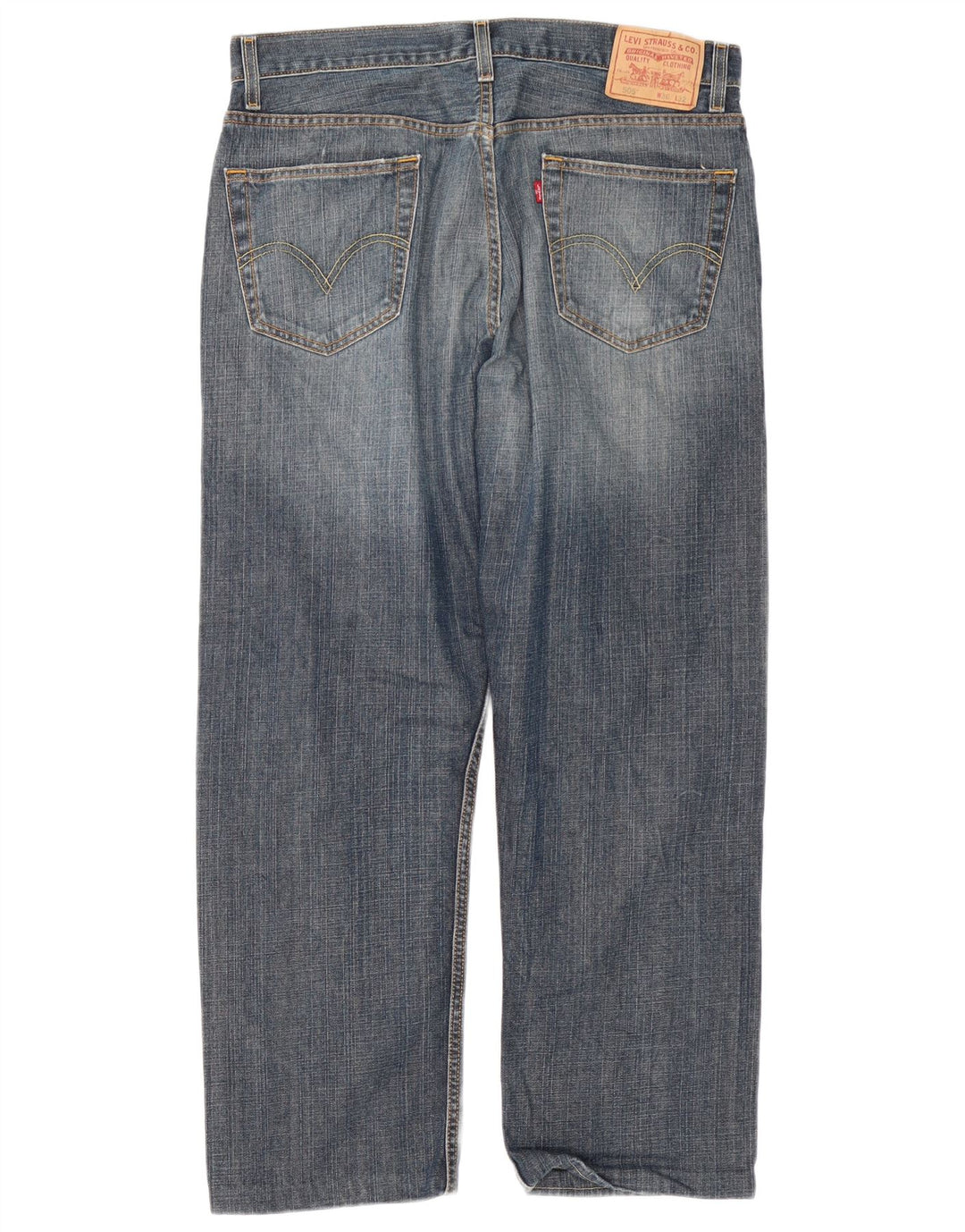 Levi's Mens 505 Regular Fit Straight Jeans W36 L29 Blue Cotton