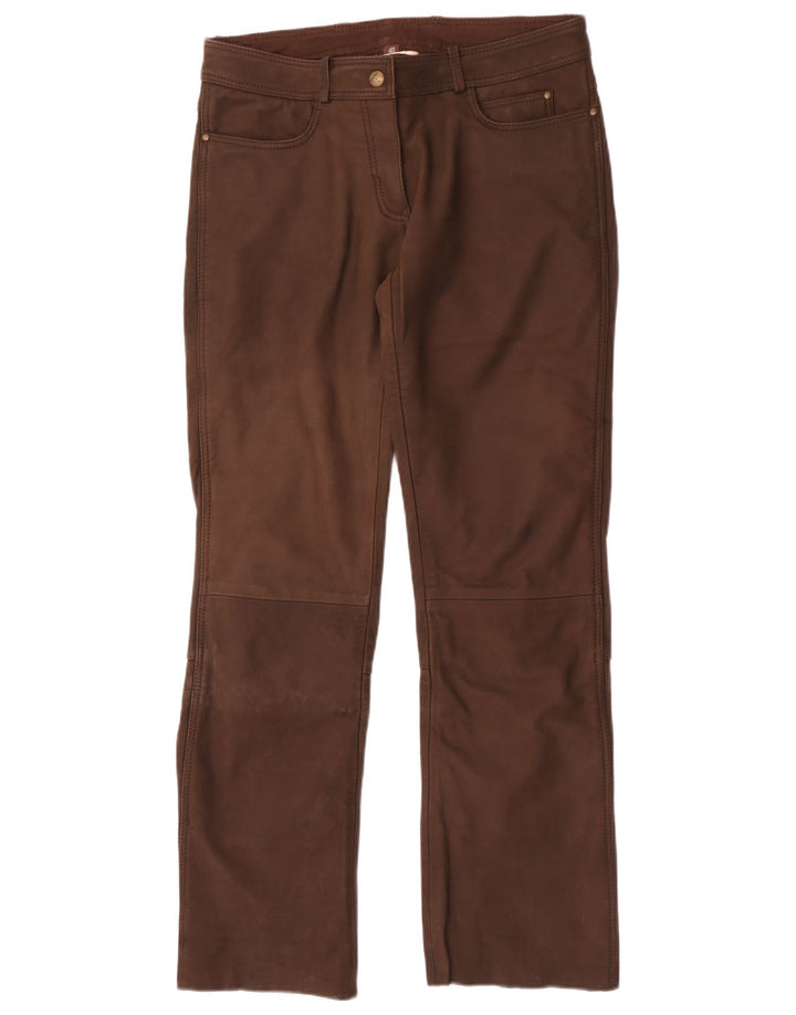 Highway 1 Womens Straight Trousers EU 40 Medium W30 L31 Brown
