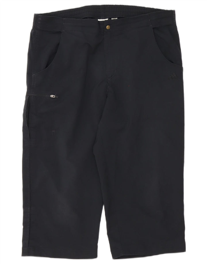 Pantaloncini Bermuda Adidas Cargo da uomo medi W34 poliestere nero