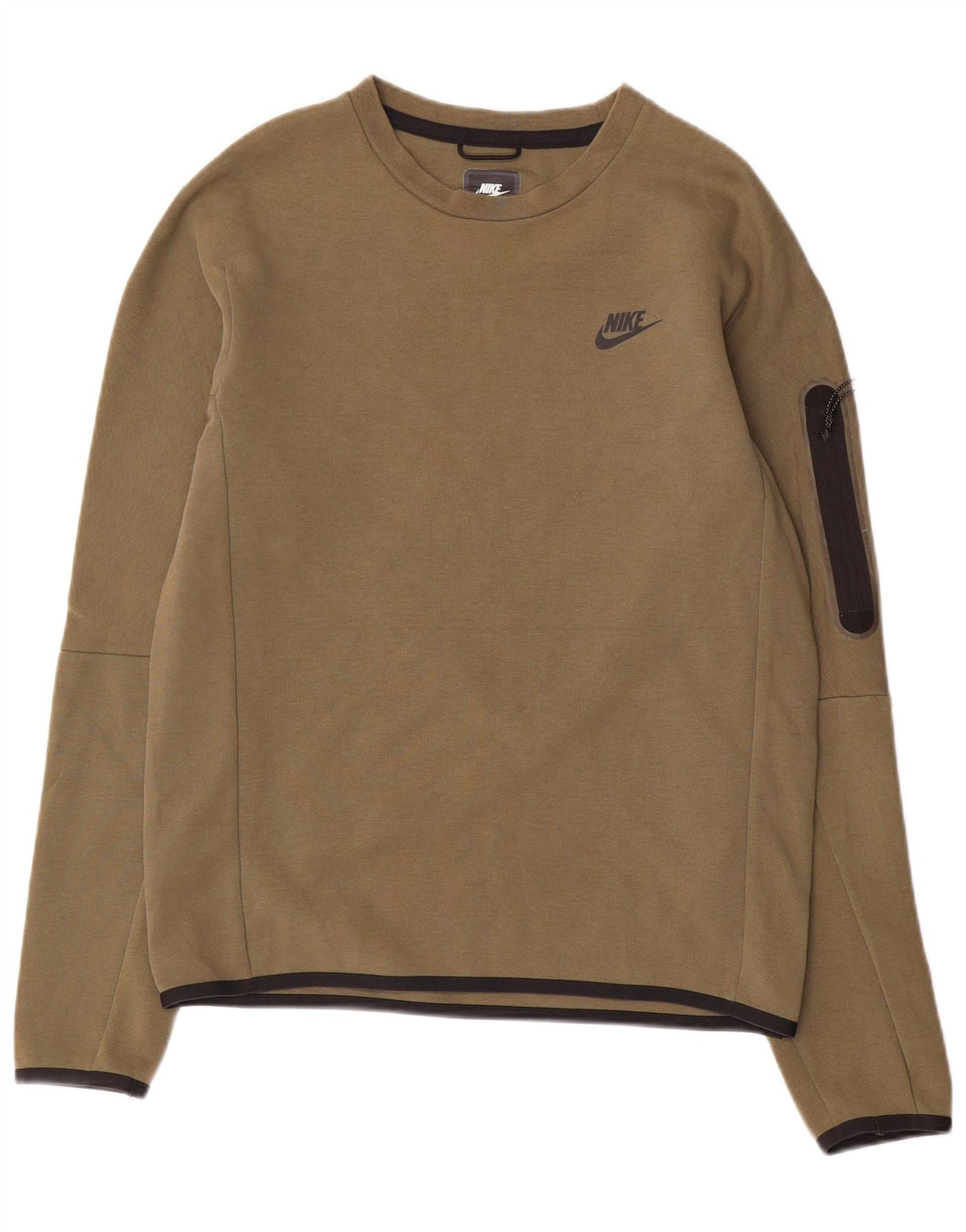 Nike Hombre Regular Fit Sudadera Jumper Small Caqui Algodón