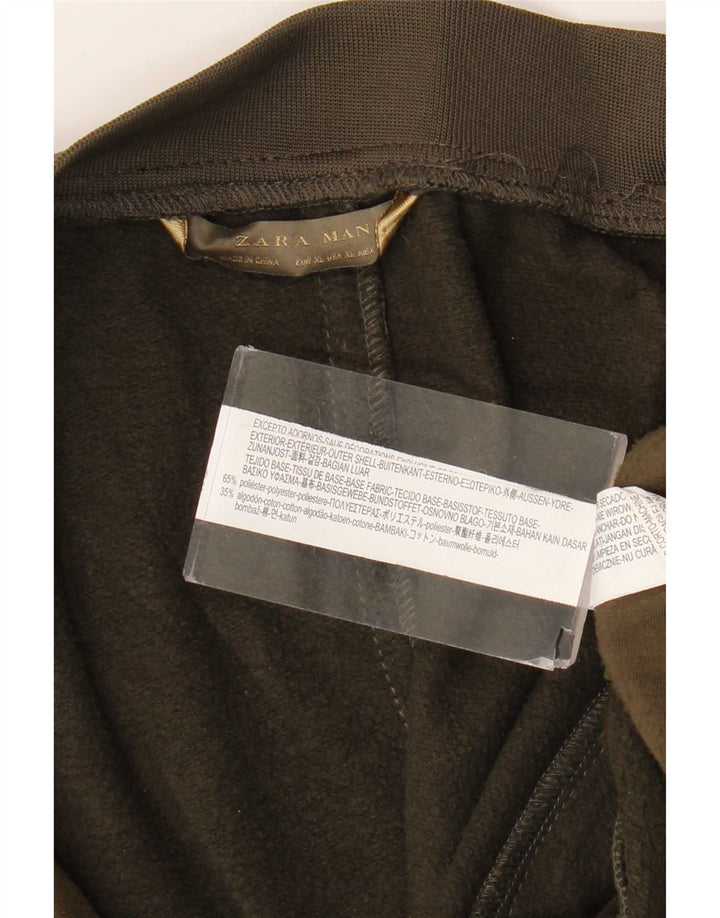 Męska kurtka dresowa Zara XL, poliester khaki