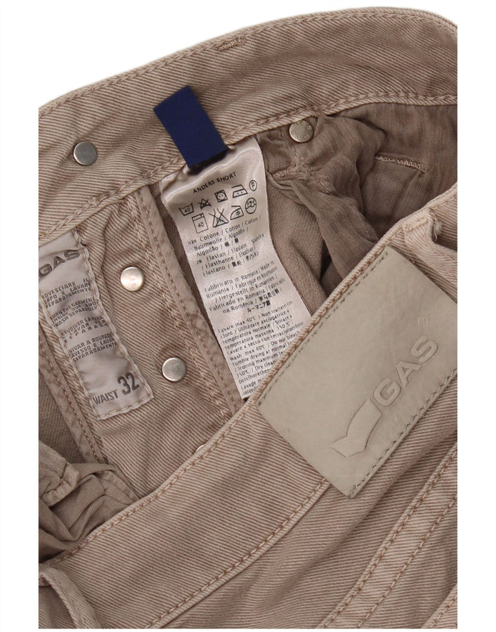 Pantaloncini di jeans da donna Gas W32 grandi cotone grigio