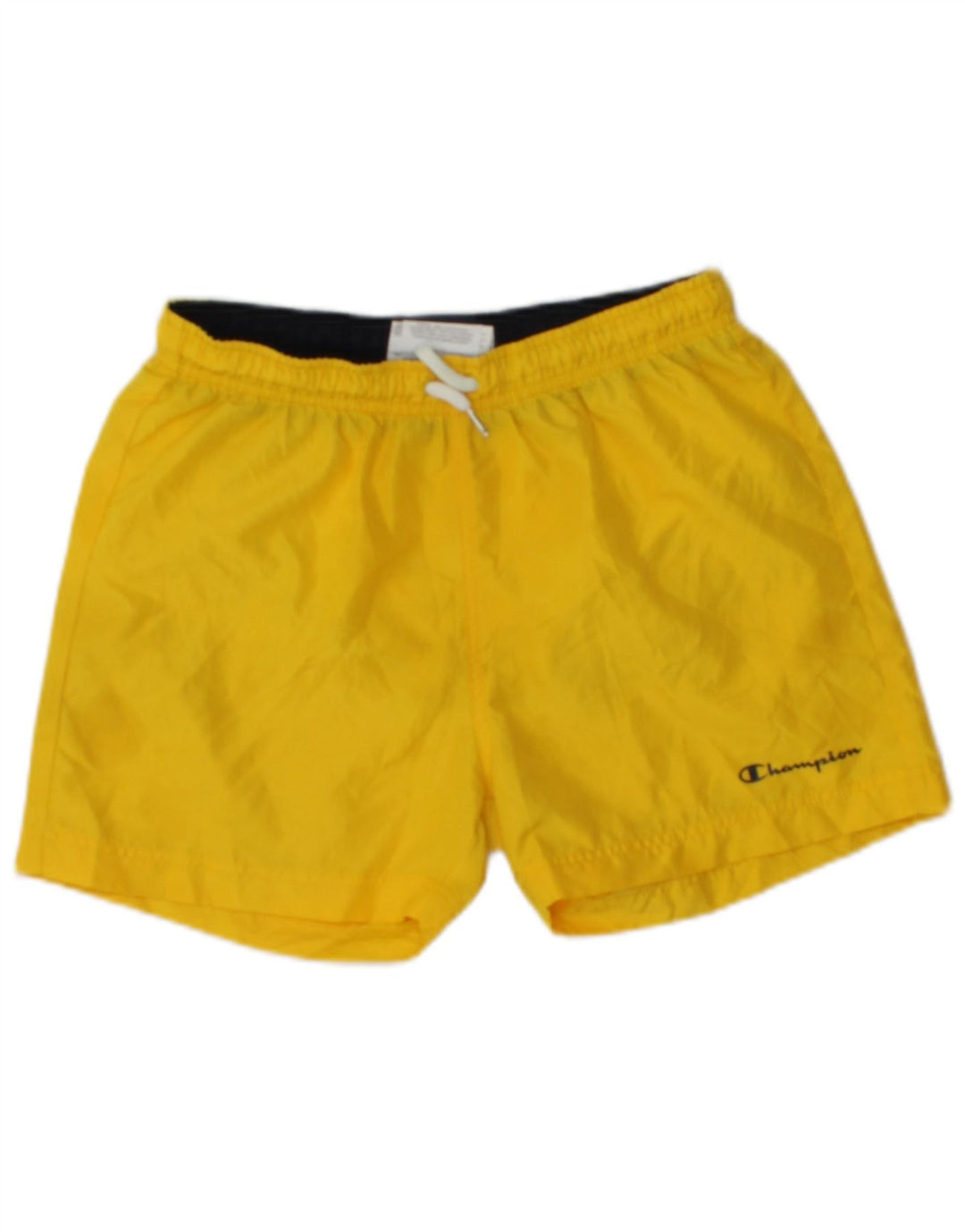 CHAMPION Boys Sport Shorts 13-14 Years XL Yellow Polyester