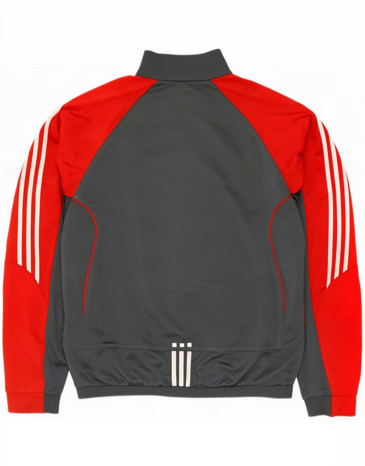 Adidas Giacca da tuta da uomo XL Poliestere color block grigio