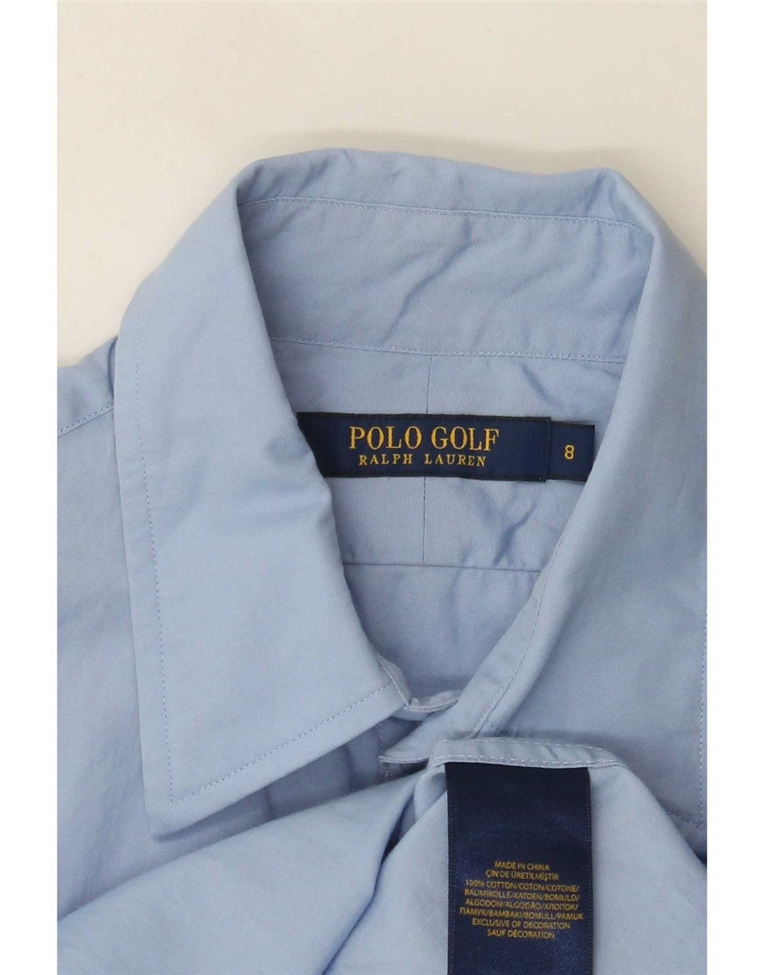 Polo Ralph Lauren Womens Golf Shirt US 8 Medium Blue Cotton