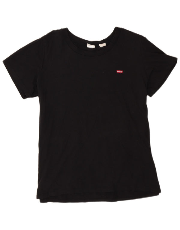 Levi's Womens T-Shirt Top UK 18 XL Black Cotton