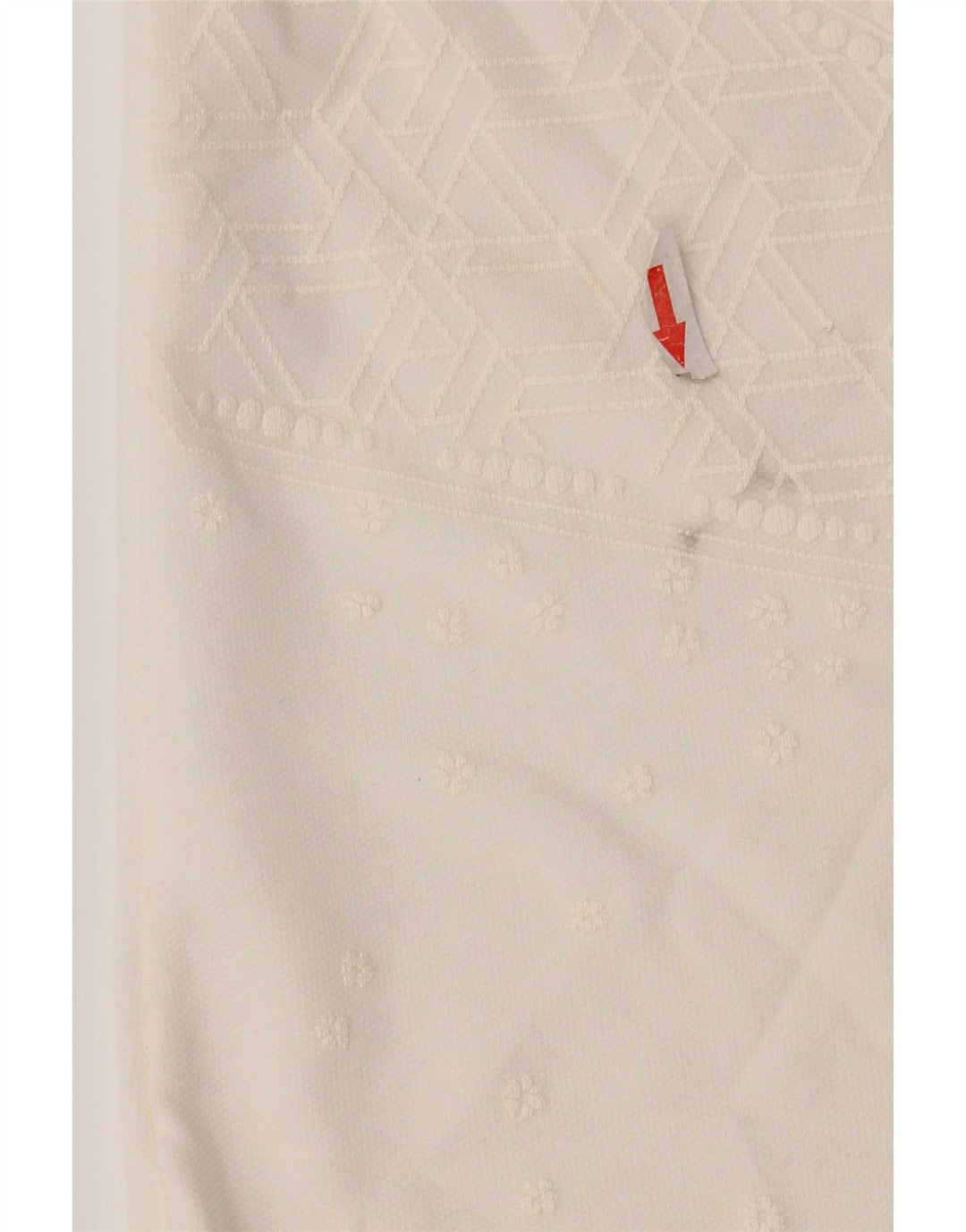 Abito a trapezio da donna Zara UK 12 medio bianco con motivo cachemire
