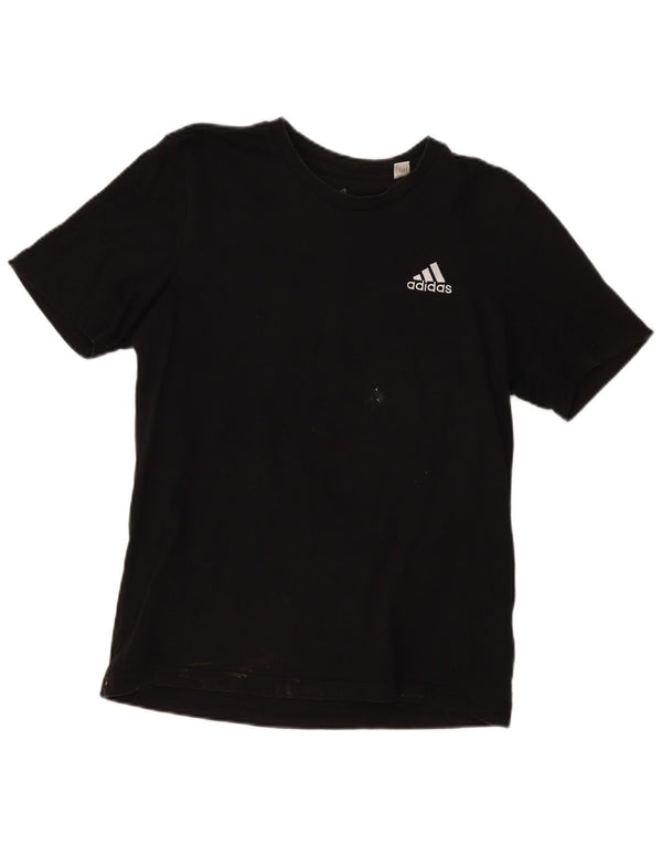 Adidas Mens T-Shirt Top Small Black Cotton