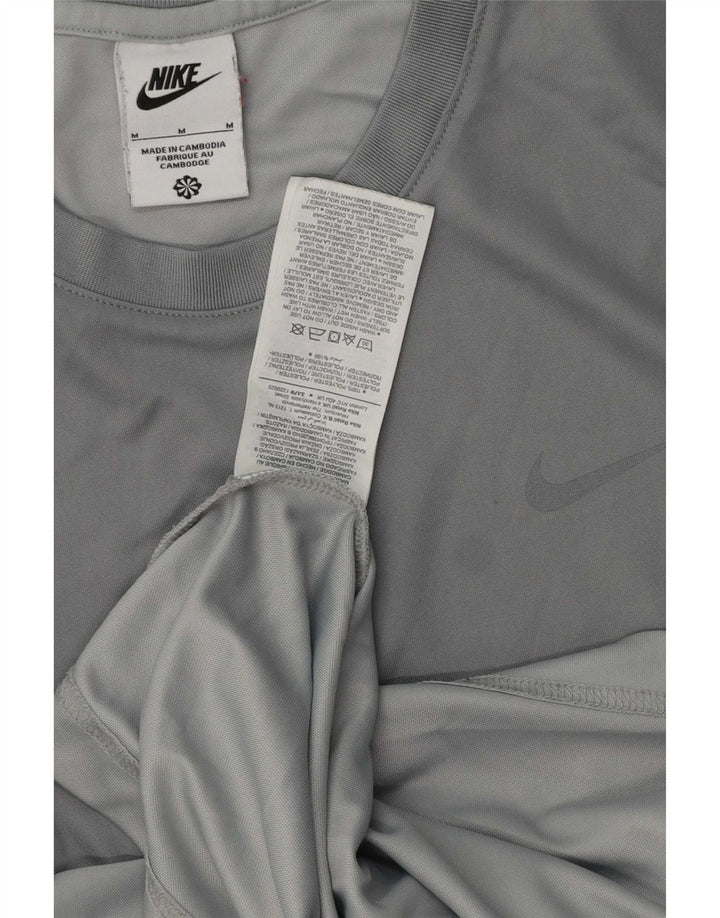 T-shirt grafica da uomo Nike Top in poliestere grigio medio