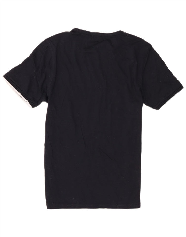 Reiss Mens Short Sleeve Regular T-Shirt Top Medium Black Cotton