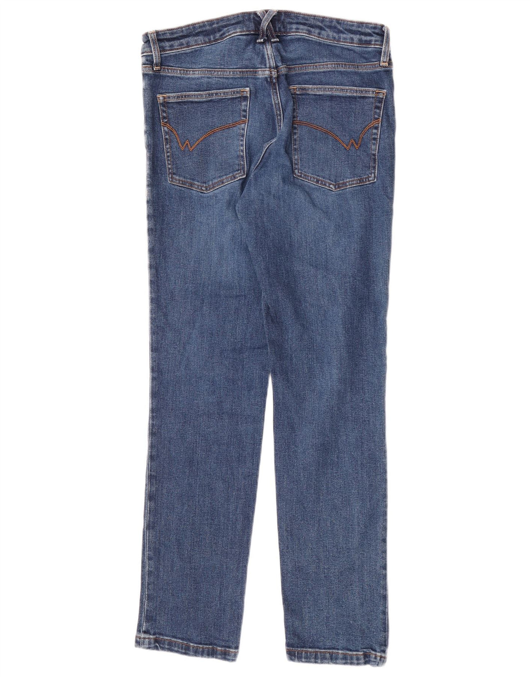 White Stuff Womens Straight Jeans UK 12 Medium W30 L30 Blue Cotton