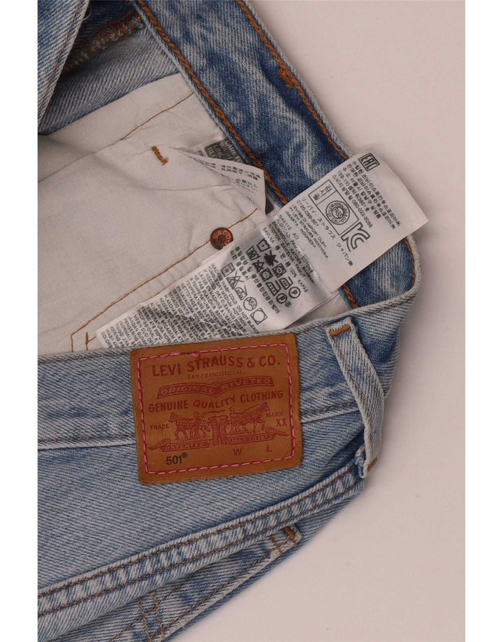 Levi's Womens 501 Denim Hot Pants W25 Small Blue Cotton