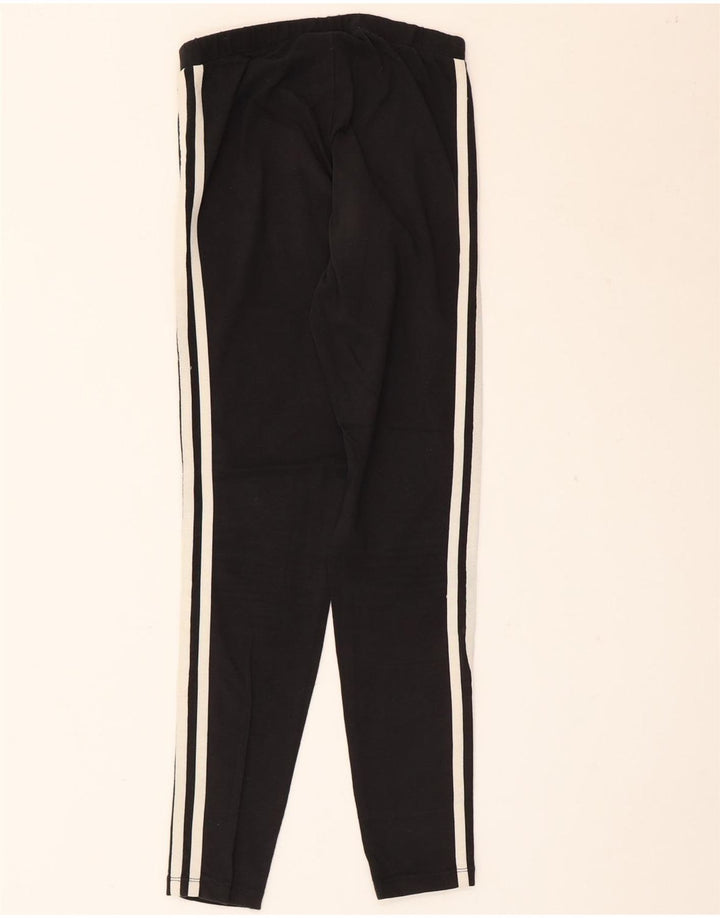 Adidas Womens Leggings UK 8 Small Black Cotton